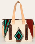 American Darling Tote Saddle Blanket Genuine Leather Women Bag Western Handbag Purse