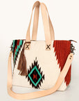 American Darling Tote Saddle Blanket Genuine Leather Women Bag Western Handbag Purse