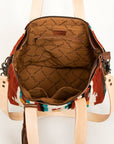 American Darling Tote Saddle Blanket Genuine Leather Women Bag Western Handbag Purse