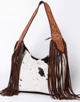 American Darling Hobo Hand Tooled Hair-On Genuine Leather Women Bag Western Handbag Purse