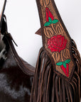 American Darling Hobo Hand Tooled Hair-On Genuine Leather Women Bag Western Handbag Purse