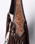 American Darling Hobo Hand Tooled Hair-On Genuine Leather Women Bag Western Handbag Purse