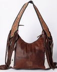 American Darling Hobo Hand Tooled Hair-On Genuine Leather Women Bag Western Handbag Purse