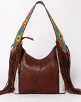 American Darling Hobo Hand Tooled Hair-On Genuine Leather Women Bag Western Handbag Purse
