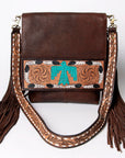 American Darling Large Crossbody Hand Tooled Genuine Leather Women Bag Western Handbag Purse