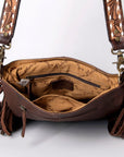 American Darling Large Crossbody Hand Tooled Genuine Leather Women Bag Western Handbag Purse