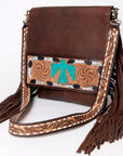 American Darling Large Crossbody Hand Tooled Genuine Leather Women Bag Western Handbag Purse
