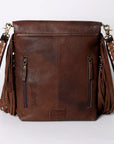 American Darling Large Crossbody Hand Tooled Genuine Leather Women Bag Western Handbag Purse