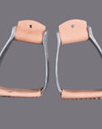 Bar H Equine Western Horse Heavy Duty Aluminium Slanted Saddle Stirups Pair