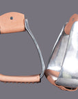 Bar H Equine Western Horse Heavy Duty Aluminium Slanted Saddle Stirups Pair