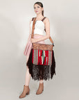 American Darling ADBGZ629A Signature Crossbody Hand Tooled Saddle Blanket Genuine Leather Women Bag Western Handbag Purse