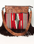American Darling ADBGZ629A Signature Crossbody Hand Tooled Saddle Blanket Genuine Leather Women Bag Western Handbag Purse