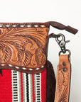 American Darling ADBGZ629A Signature Crossbody Hand Tooled Saddle Blanket Genuine Leather Women Bag Western Handbag Purse