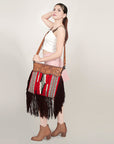 American Darling ADBGZ629A Signature Crossbody Hand Tooled Saddle Blanket Genuine Leather Women Bag Western Handbag Purse