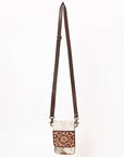 American Darling Hand Tooled Hair On Genuine Leather Women Bag Western Handbag Purse
