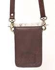 American Darling Hand Tooled Hair On Genuine Leather Women Bag Western Handbag Purse
