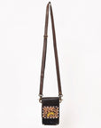 American Darling Hand Tooled Hair On Genuine Leather Women Bag Western Handbag Purse