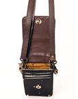 American Darling Hand Tooled Hair On Genuine Leather Women Bag Western Handbag Purse