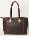 American Darling ADBGZ649A Tote Hand Tooled Hair-On Genuine Leather Women Bag Western Handbag Purse
