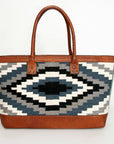 American Darling ADBGZ650 Tote Saddle Blanket Genuine Leather Women Bag Western Handbag Purse