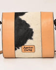 American Darling ADBGZ651 Crossbody Hand Tooled Hair-On Genuine Leather Women Bag Western Handbag Purse