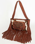 American Darling ADBGZ654 Tote Hand Tooled Hair-On Genuine Leather Women Bag Western Handbag Purse