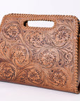 American Darling ADBGZ660 Clutch Hand Tooled Genuine Leather Women Bag Western Handbag Purse