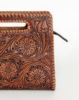 American Darling ADBGZ661 Clutch Hand Tooled Genuine Leather Women Bag Western Handbag Purse