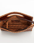 American Darling ADBGZ661 Clutch Hand Tooled Genuine Leather Women Bag Western Handbag Purse