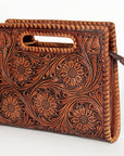 American Darling ADBGZ661 Clutch Hand Tooled Genuine Leather Women Bag Western Handbag Purse