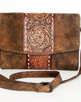 American Darling ADBGZ662 Clutch Hand Tooled Genuine Leather Women Bag Western Handbag Purse