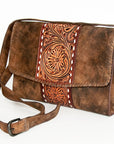 American Darling ADBGZ662 Clutch Hand Tooled Genuine Leather Women Bag Western Handbag Purse