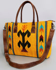 American Darling Tote Saddle Blanket Genuine Leather women bag western handbag purse