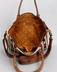 American Darling Tote Saddle Blanket Genuine Leather women bag western handbag purse