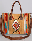 American Darling Tote Saddle Blanket Genuine Leather women bag western handbag purse