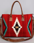 American Darling Tote Saddle Blanket Genuine Leather women bag western handbag purse