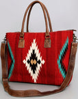 American Darling Tote Saddle Blanket Genuine Leather women bag western handbag purse