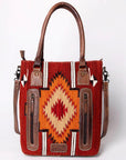 American Darling Tote Saddle Blanket Genuine Leather women bag western handbag purse