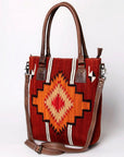 American Darling Tote Saddle Blanket Genuine Leather women bag western handbag purse