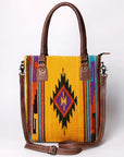 American Darling Tote Saddle Blanket Genuine Leather women bag western handbag purse