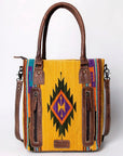 American Darling Tote Saddle Blanket Genuine Leather women bag western handbag purse