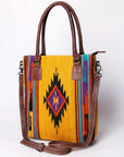 American Darling Tote Saddle Blanket Genuine Leather women bag western handbag purse