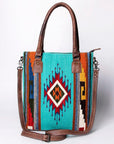 American Darling Tote Saddle Blanket Genuine Leather women bag western handbag purse