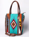 American Darling Tote Saddle Blanket Genuine Leather women bag western handbag purse