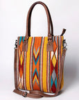 American Darling Tote Saddle Blanket Genuine Leather women bag western handbag purse