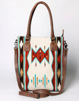 American Darling Tote Saddle Blanket Genuine Leather women bag western handbag purse