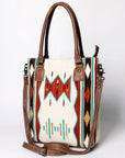 American Darling Tote Saddle Blanket Genuine Leather women bag western handbag purse