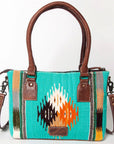 American Darling Tote Saddle Blanket Genuine Leather women bag western handbag purse
