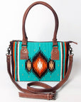 American Darling Tote Saddle Blanket Genuine Leather women bag western handbag purse