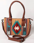 American Darling Tote Saddle Blanket Genuine Leather women bag western handbag purse